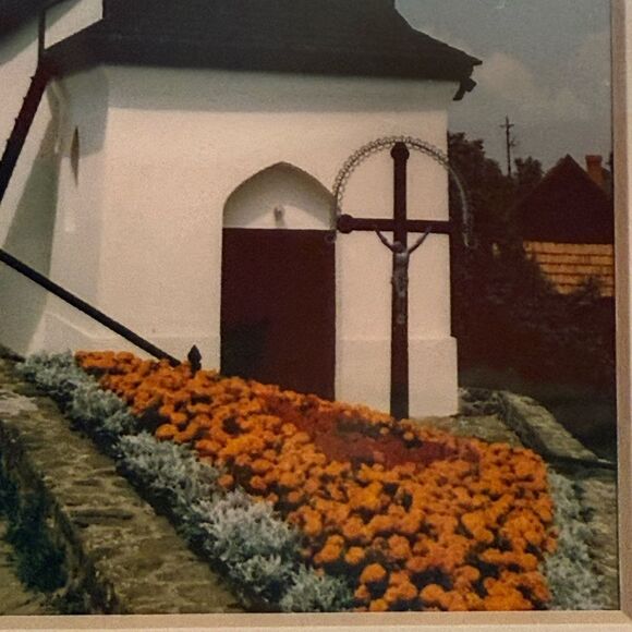 Vintage Church Photography with Blue and White Hues taken in Hungary - Picture 6 of 7